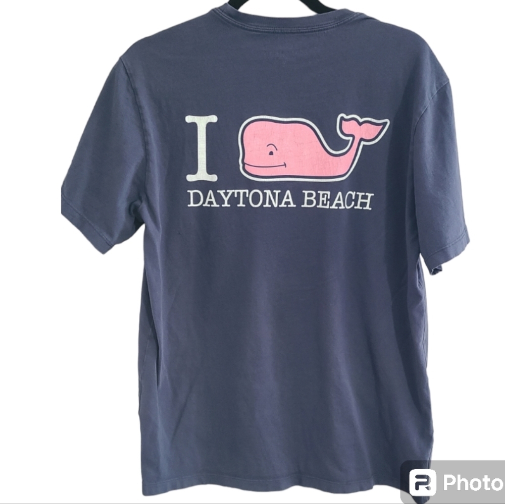Vineyard vines I love Daytona beach whale 🐋 tee shirt blue men's M - Picture 10 of 10